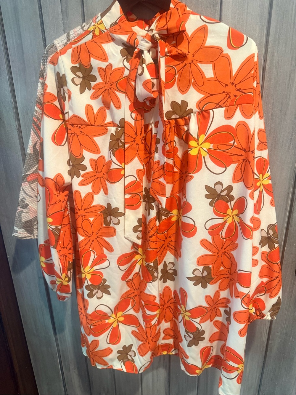 Dress with fall colors. Ladies Large